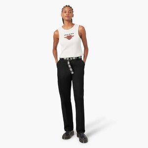 Harley Davidson X Dickies Black Pants with Logo Belt